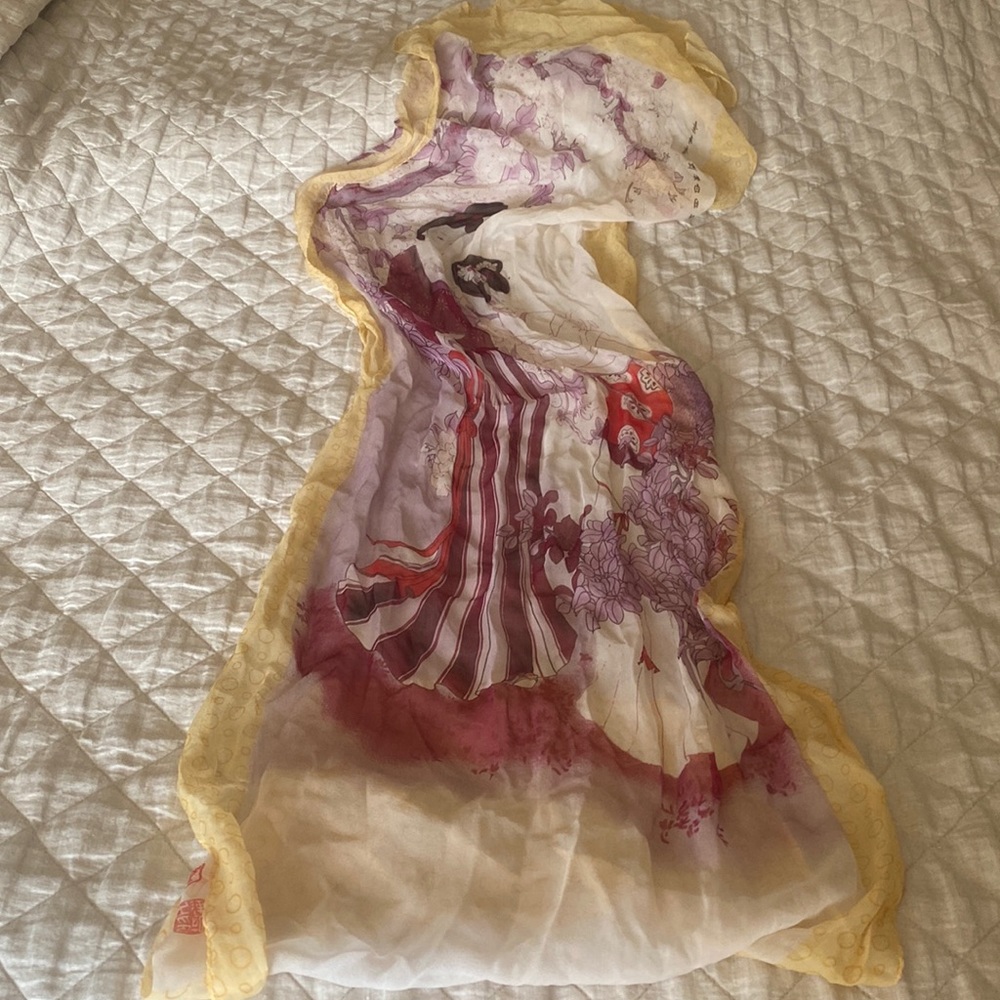 Silk long scarf